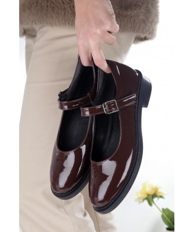 Kadın Loafer Bordo Balerin Ayakkabı