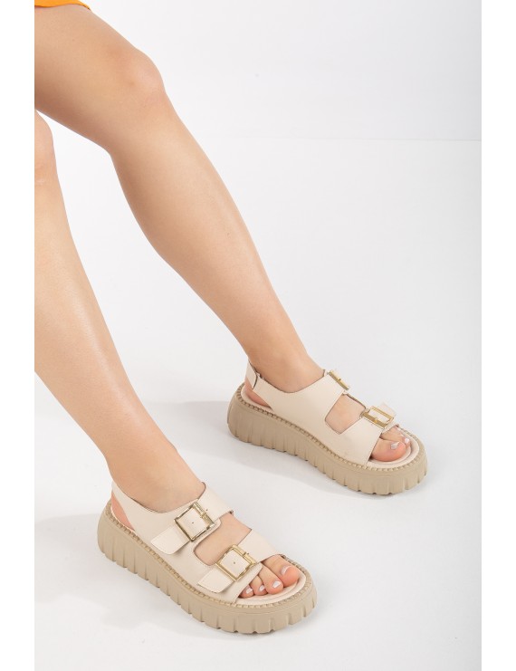 Çift Tokalı Comfort sandalet