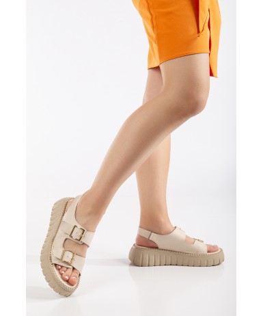 Çift Tokalı Comfort sandalet