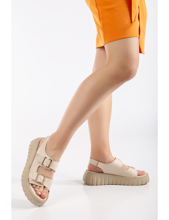 Çift Tokalı Comfort sandalet