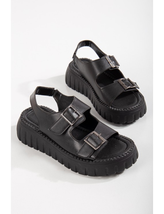 Çift Tokalı Comfort Sandalet